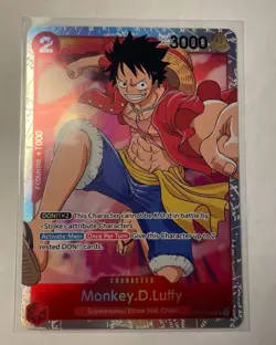 Monkey.D.Luffy OP01-024 SR One Piece TCG PRB-01 The Best Reprint Card English - Image 1