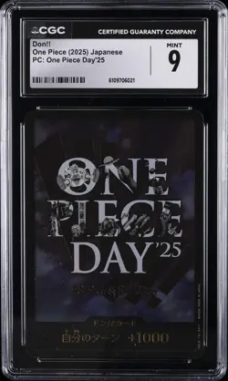 2025 ONE PIECE JAPANESE PC ONE PIECE DAY '25 DON!! CGC 9 - Image 1