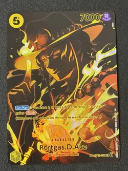 One Piece Card Game Portgas D. Ace SR OP12-011 Legacy of the Master Rush MINT - Image 1