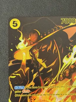 One Piece Card Game Portgas D. Ace SR OP12-011 Legacy of the Master Rush MINT - Image 3