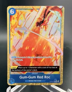 One Piece! Gum-Gum Red Roc OP04-056 R Alt Art - ENG - PRB-01 - NM - Image 1