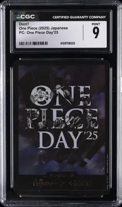 2025 ONE PIECE JAPANESE PC ONE PIECE DAY '25 DON!! CGC 9 - Image 1
