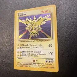 Pokemon TCG Zapdos Base Set Holo Card 16/102 Unlimited - Image 3