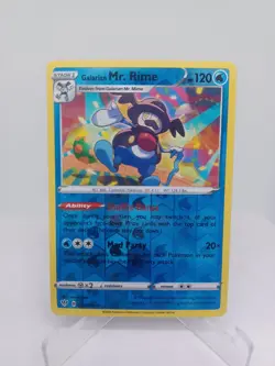 Pokemon - Galarian Mr. Rime 036/189 Reverse Holo Rare Darkness Ablaze TCG Card - Image 1