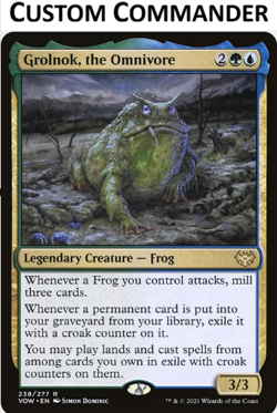 Grolnok the Omnivore Custom Commander Deck MTG Magic the Gathering - Image 1