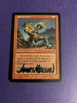 MTG Magic Sparksmith Signed Artist Proof x1 Onslaught Jim Nelson - Image 1