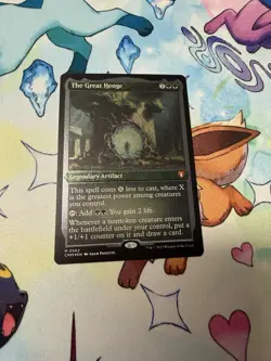 MTG Commander Masters #0562 the Great Henge Etched Foil Near Mint Condition - Image 1