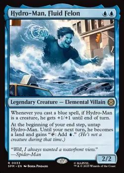 Hydro-Man, Fluid Felon - 33 - Marvel's Spider-Man- Near Mint - MTG - Image 1