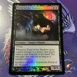 MTG Magic the Gathering Fiend of the Shadows (62/175) Dark Ascension FOIL NM - Image 1