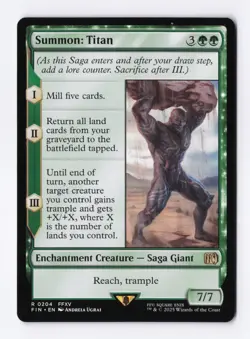 Summon: Titan 0204 (R) MTG Final Fantasy (FIN) (EN) - Image 1