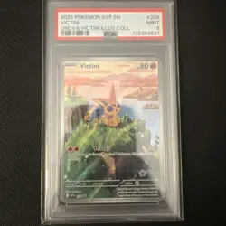 2025 POKEMON SVP PROMO UNOVA VICTINI ILLUSTRATION COLLECTION #208 VICTINI PSA 9 - Image 1
