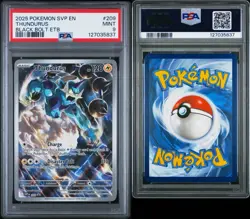 2025 POKEMON SVP BLACK BOLT ETB PROMO #209 THUNDURUS PSA 9 - Image 3