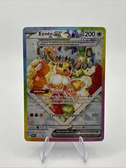 Pokemon TCG Eevee EX 174 Black Star Promo Card from Scarlet & Violet Prismatic - Image 1