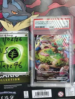 Pokemon Snorlax VMAX 142/202 Sword & Shield Holo PSA 9 Full Art SWSH 2020 - Image 1