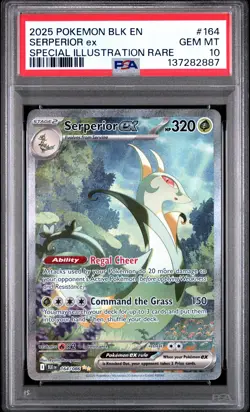 2025 POKEMON BLK EN-BLACK BOLT SPECIAL ILLUSTRATION RARE SERPERIOR EX PSA 10 - Image 1