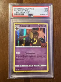 Gourgeist : Pokemon : Trick or Trade BOOster 2022 : 077/203 : PSA 9 MINT Holo - Image 1