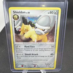 Shieldon DP08 Black Star Promo Holo Diamond & Pearl Pokemon Card 2007 LP - Image 1