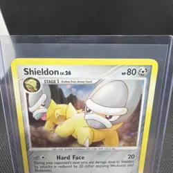 Shieldon DP08 Black Star Promo Holo Diamond & Pearl Pokemon Card 2007 LP - Image 2