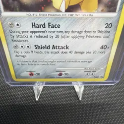 Shieldon DP08 Black Star Promo Holo Diamond & Pearl Pokemon Card 2007 LP - Image 3