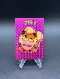 Growlithe Valentines Rainbow Holo Pokemon Electric Card Database Peru - Image 1