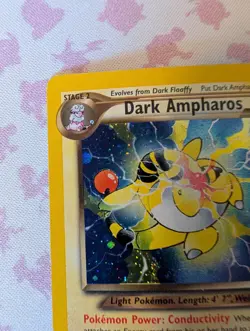 Pokemon TCG Dark Ampharos 1/105 Holo Rare Neo Destiny 1995-2000 WOTC LP - Image 3