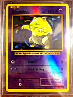Drowzee Reverse Holo Common #49 - BGS NM-MT 8 - 2016 XY Evolutions - Pokemon TCG - Image 2
