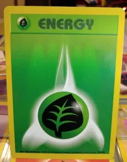 GRASS ENERGY - 99/102 - Base Set SHADOWLESS - Pokemon Card - NM Vintage Pokemon - Image 1