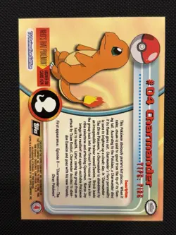 Charmander #04 Topps TV Animation Edition Non Holo Pokemon 1999 - Image 2