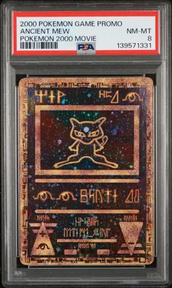 2000 POKEMON GAME MOVIE POKEMON 2000 MOVIE ANCIENT MEW PSA 8 - Image 1