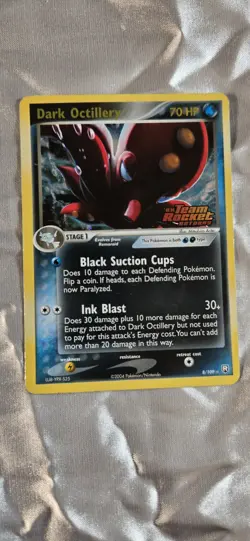 Dark Octillery EX Team Rocket Returns 8/109 Holo Rare #8 2004 -Pokemon Card - Image 1