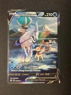 Pokemon TCG Ice Rider Calyrex V 164/198 SWSH Chilling Reign Alt Art NM - Image 1