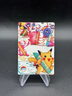 Pikachu Friends Holo Pokemon Vintage Pocket Monsters Vending Prism Sticker 442 - Image 2