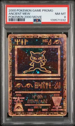 2000 POKEMON GAME MOVIE POKEMON 2000 MOVIE ANCIENT MEW PSA 8 - Image 1
