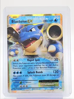 BLASTOISE EX 2016 POKEMON XY SERIES EVOLUTIONS RARE HOLO 21/108 Q3107 - Image 1