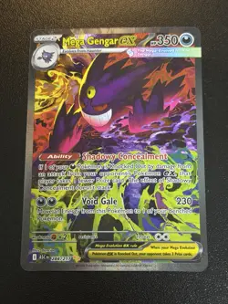 Mega Gengar ex 284/217 SIR Secret Pokemon Ascended Heroes IN HAND READY TO SHIP - Image 1