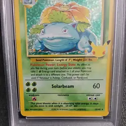 PSA 10 Pokemon Venusaur 15/102 Celebrations Classic Collection Holo GEM MINT 10 - Image 3