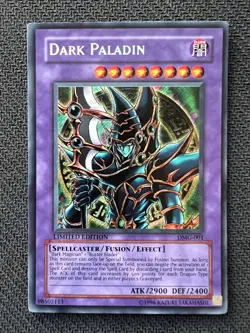 Yugioh Dark Paladin Limited Edition Secret Rare DMG-001 VLP/NM - Image 1