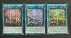 2025 YUGIOH MP25 1ST ED SECRET RARE PRIMITE LORDLY LOAD NM X3 NM SET - Image 1