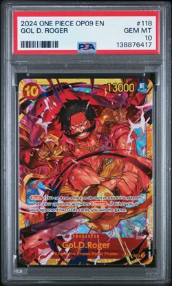 2024 ONE PIECE OP09-EMPERORS IN THE NEW WORLD #118 GOL D. ROGER PSA 10 - Image 1