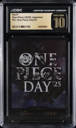 2025 ONE PIECE JAPANESE PC ONE PIECE DAY '25 DON!! CGC 10 PRISTINE - Image 1