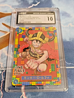CGC Gem Mint 10 One Piece Day '25 Promo Monkey D. Luffy Japanese Card Game OPG - Image 1