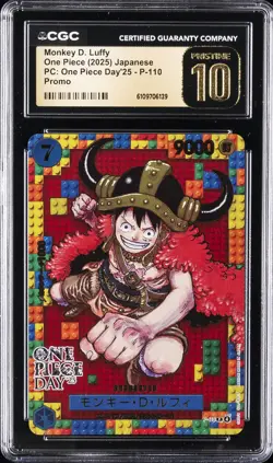 2025 ONE PIECE (2025) JPN ONE PIECE DAY '25 MONKEY D. LUFFY CGC 10 PRISTINE - Image 1