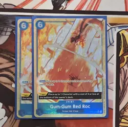 OP04-056 Gum Gum Red Roc Alt Art PRB01 One Piece TCG - Image 1