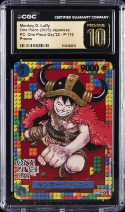 2025 ONE PIECE JPN PC: ONE PIECE DAY'25, PROMO MONKEY D. LUFFY CGC 10 PRISTINE - Image 1
