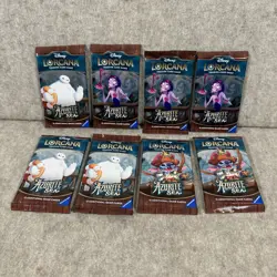 Disney Lorcana - Azurite Sea - 8 Sealed Booster Packs Lot - Image 1