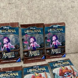 Disney Lorcana - Azurite Sea - 8 Sealed Booster Packs Lot - Image 4