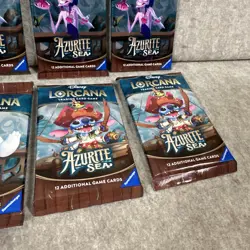Disney Lorcana - Azurite Sea - 8 Sealed Booster Packs Lot - Image 5