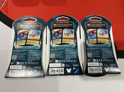Disney Lorcana - Azurite Sea - 3 Sealed Booster Packs Lot (Art Set of 3) - Image 2