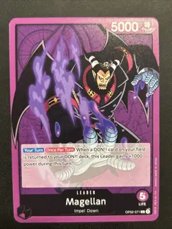 Magellan - OP02-071 - Leader - Near Mint - English - One Piece Card Game - Image 1
