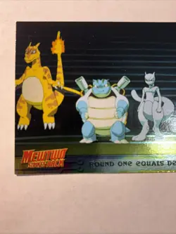 1999 Topps Pokemon Round One Equals Defeat Card Series 1 #26 - Image 4